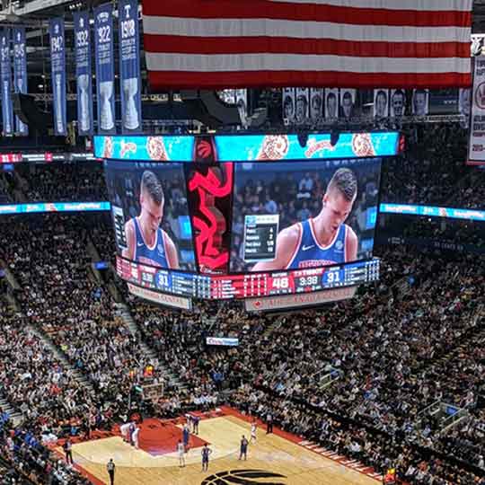 FS Plus Case In Basketball Arena In Washington, USA