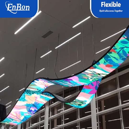 The features, advantages and technologies involved in flexible LED curtain screens | Enbon LED Displa