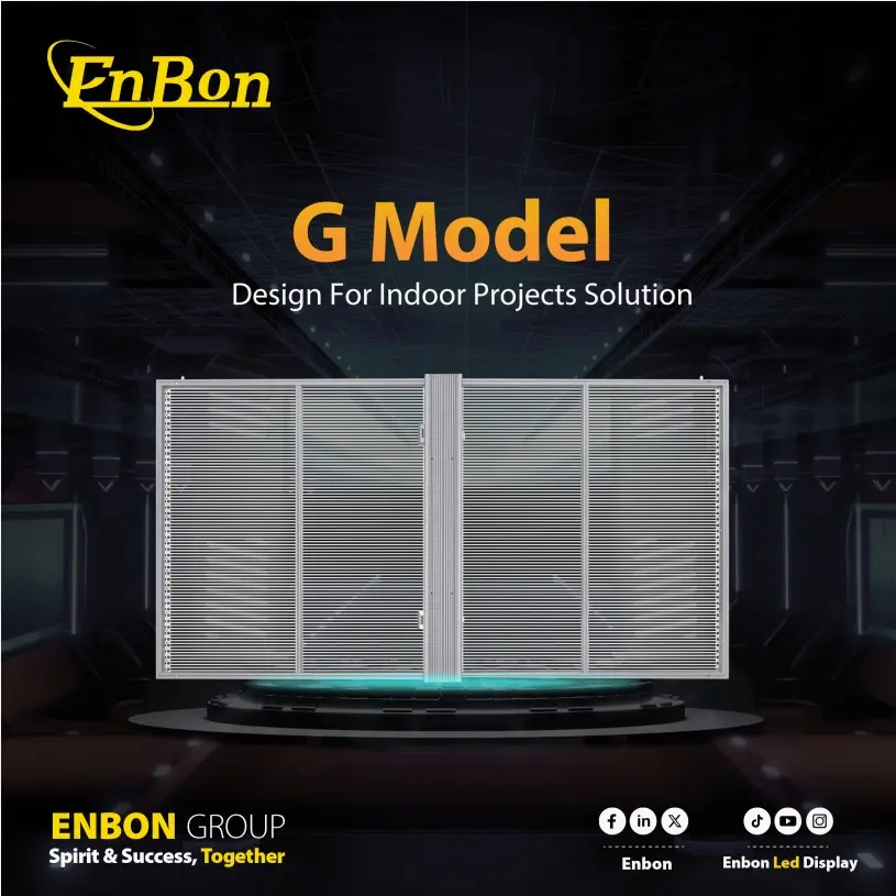 Enbon G model indoor product catalog of x-shape flexible series led screen PDF download