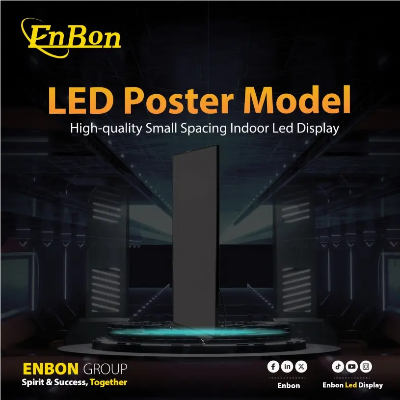 Enbon Poster model indoor product catalog of x-shape flexible series led screen PDF download