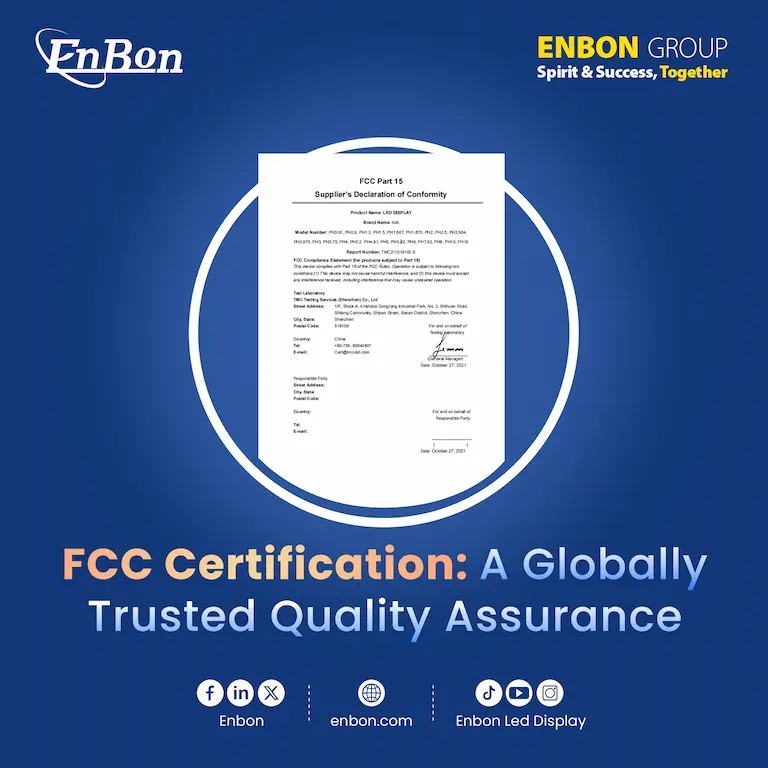 La certification FCC aide Enbon à ouvrir de nouveaux horizons