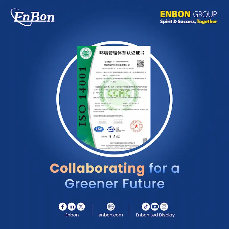 خلق مستقبل أخضر معًا: حصلت شركة Enbon على شهادة ISO14000