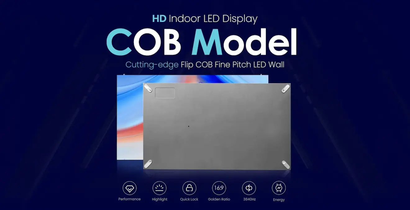 Enbon COB Model Wall-mounted & Vertical Fixed HD Full-color LED Screen Description 01