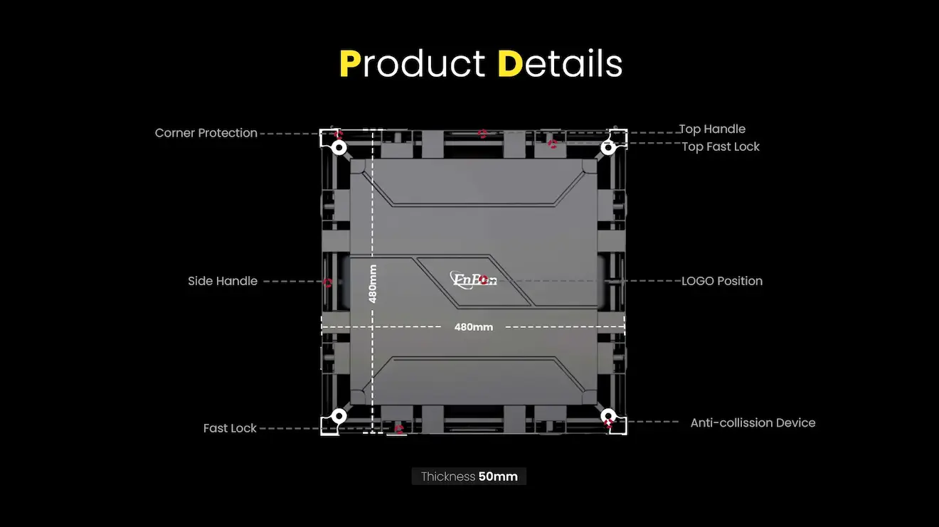 Enbon FS Model Wall LED Panel Rental Display Fixed Mount Indoor LED Screen Programmable Description 02